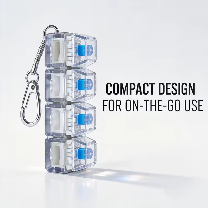 Mini Keyboard Fidget Keychain
