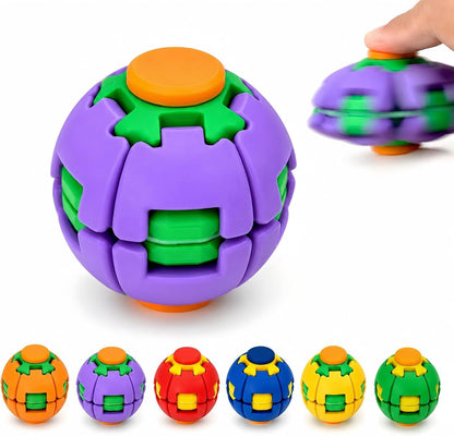 Colorful 3D Printed Press Fidget Spinner Ball