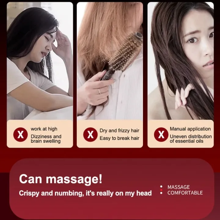 Red-Light Therapy Scalp Massager Comb