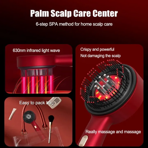 Red-Light Therapy Scalp Massager Comb