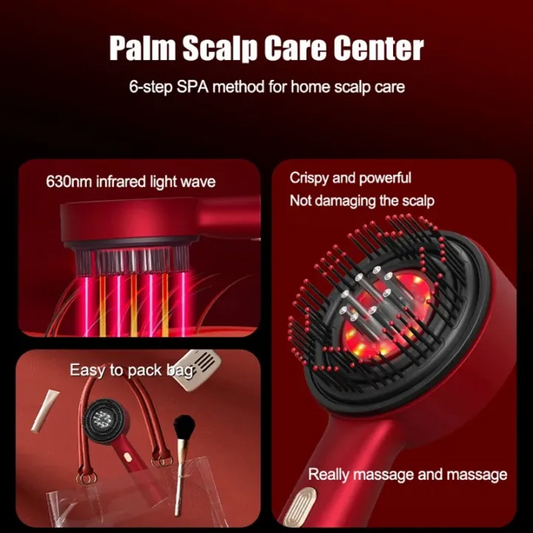 Red-Light Therapy Scalp Massager Comb