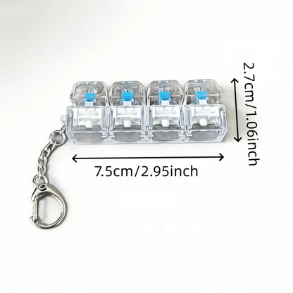 Mini Keyboard Fidget Keychain