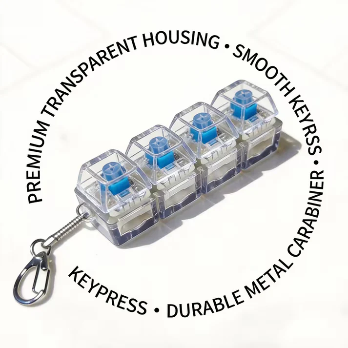 Mini Keyboard Fidget Keychain