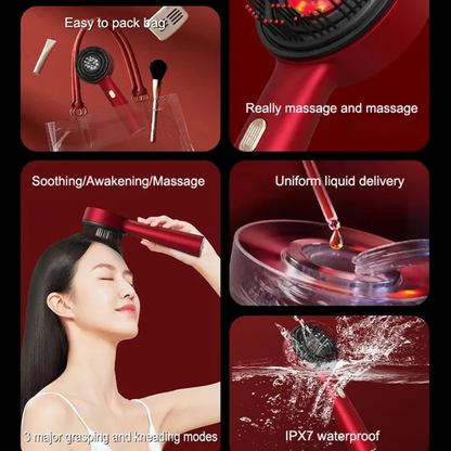 Red-Light Therapy Scalp Massager Comb